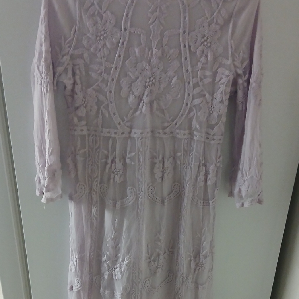 Orange Creek Lilac Embroidered Long Sleeve Dress - Picture 5 of 5